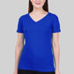 Basic Royal Blue V-Neck T-Shirt