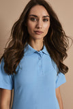Women's Sky Blue Polo Shirt