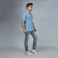 Men's Sky Blue Polo T-Shirt