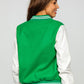 Women's Green Baseball Jacket