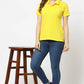 Women's Yellow Polo Shirt