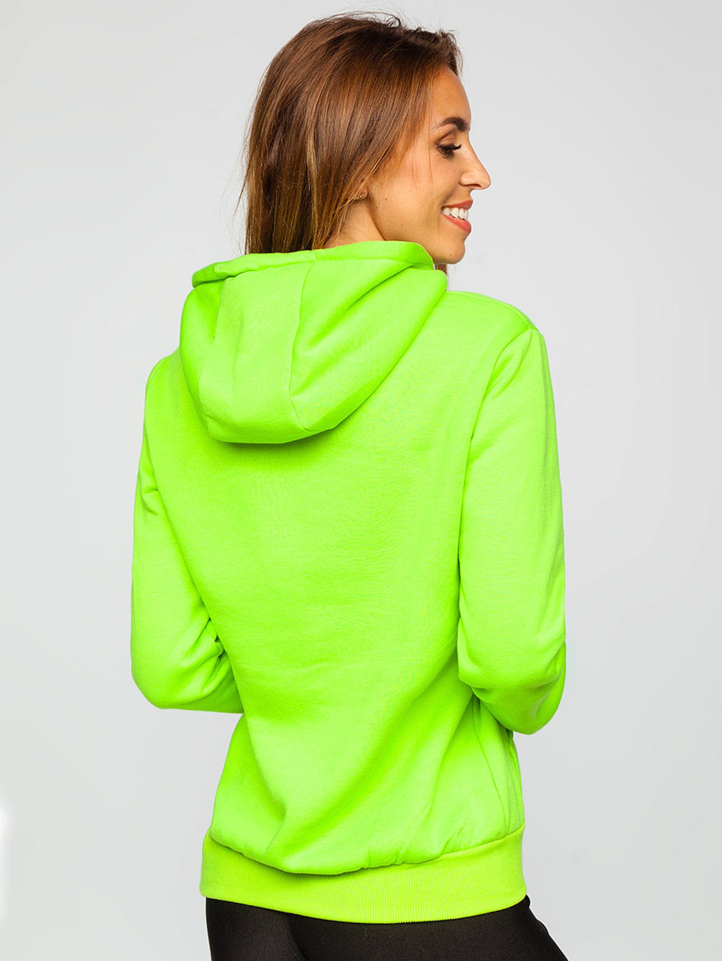 Basic Women's Neon Green Hoodie