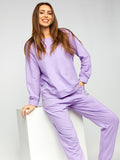 Women's Basic Light Purple Sweatshirt