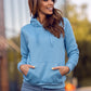 Basic Women's Sky Blue Hoodie