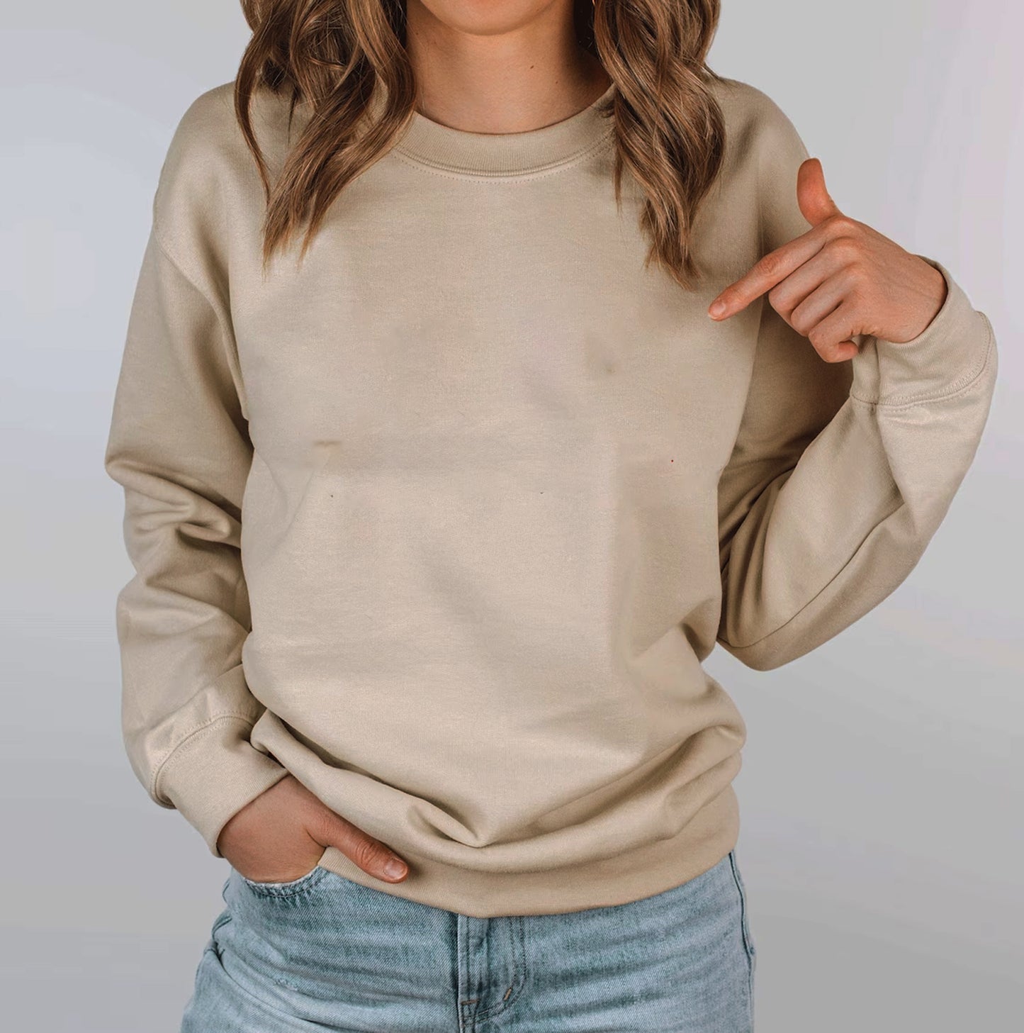 Women's Basic Coffee Sweatshirt