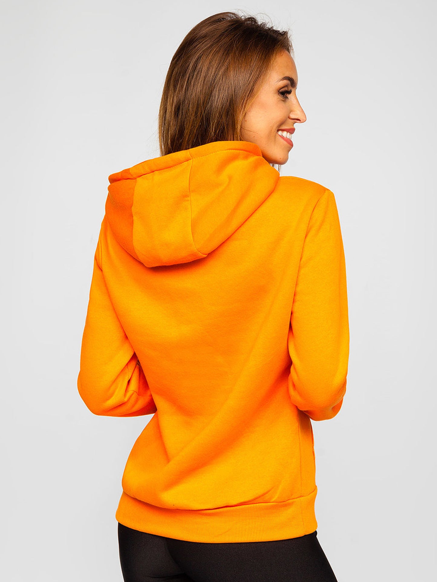 Basic Women's Orange Hoodie
