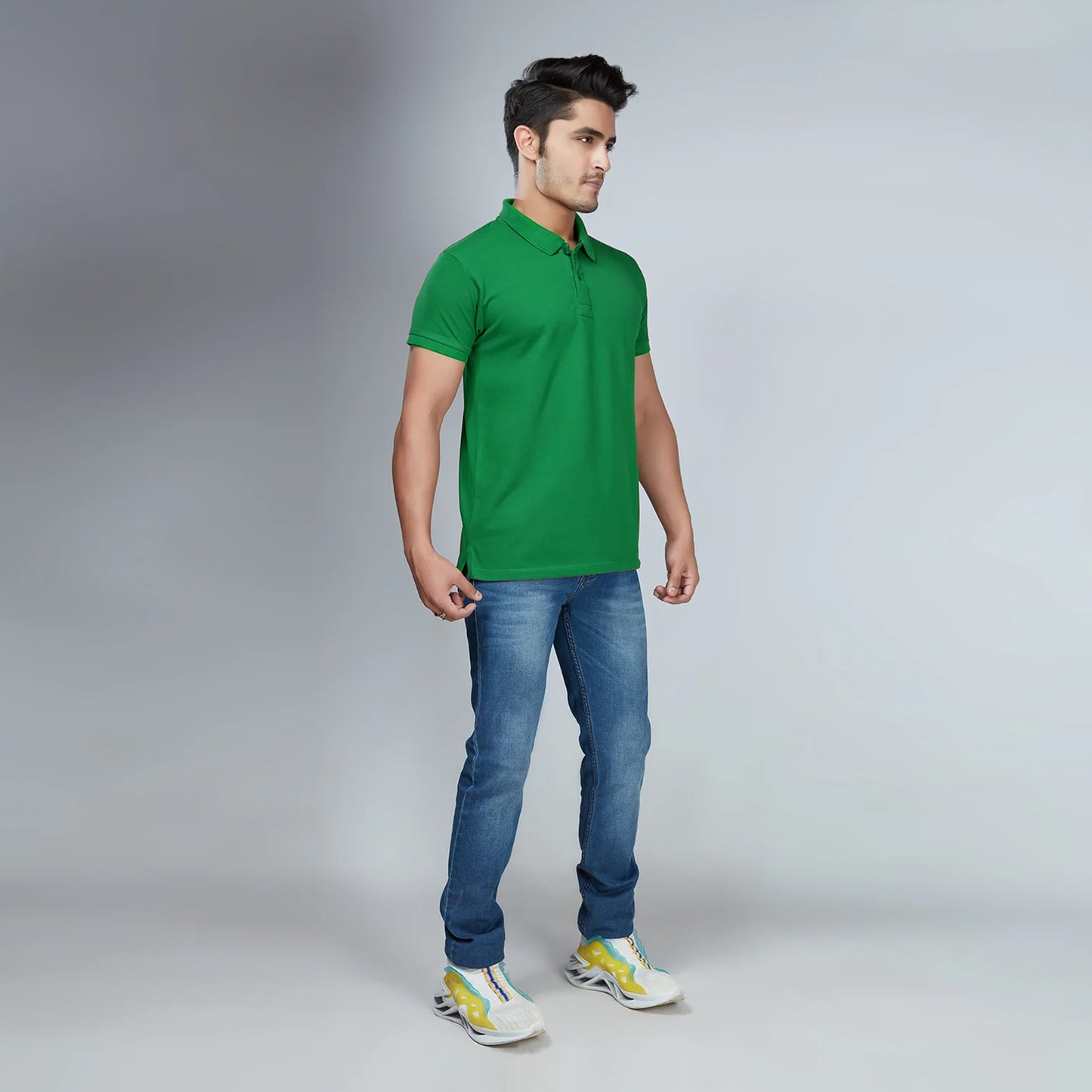 Men's Green Polo T-Shirt