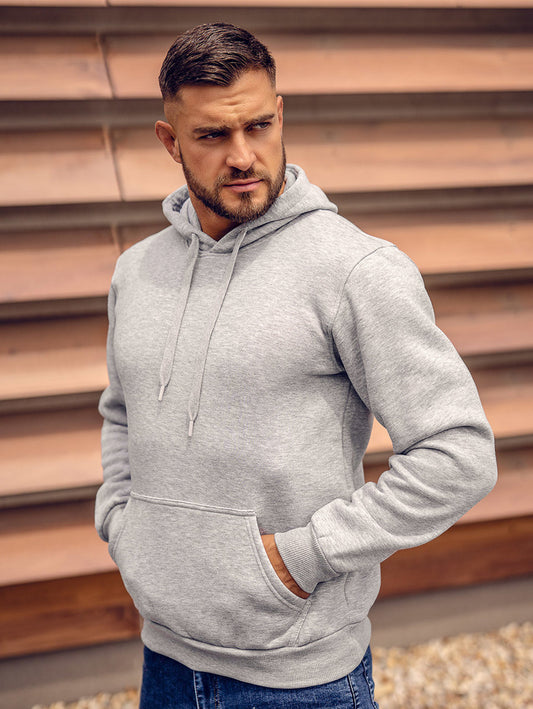Basic Heather Grey Hoodie