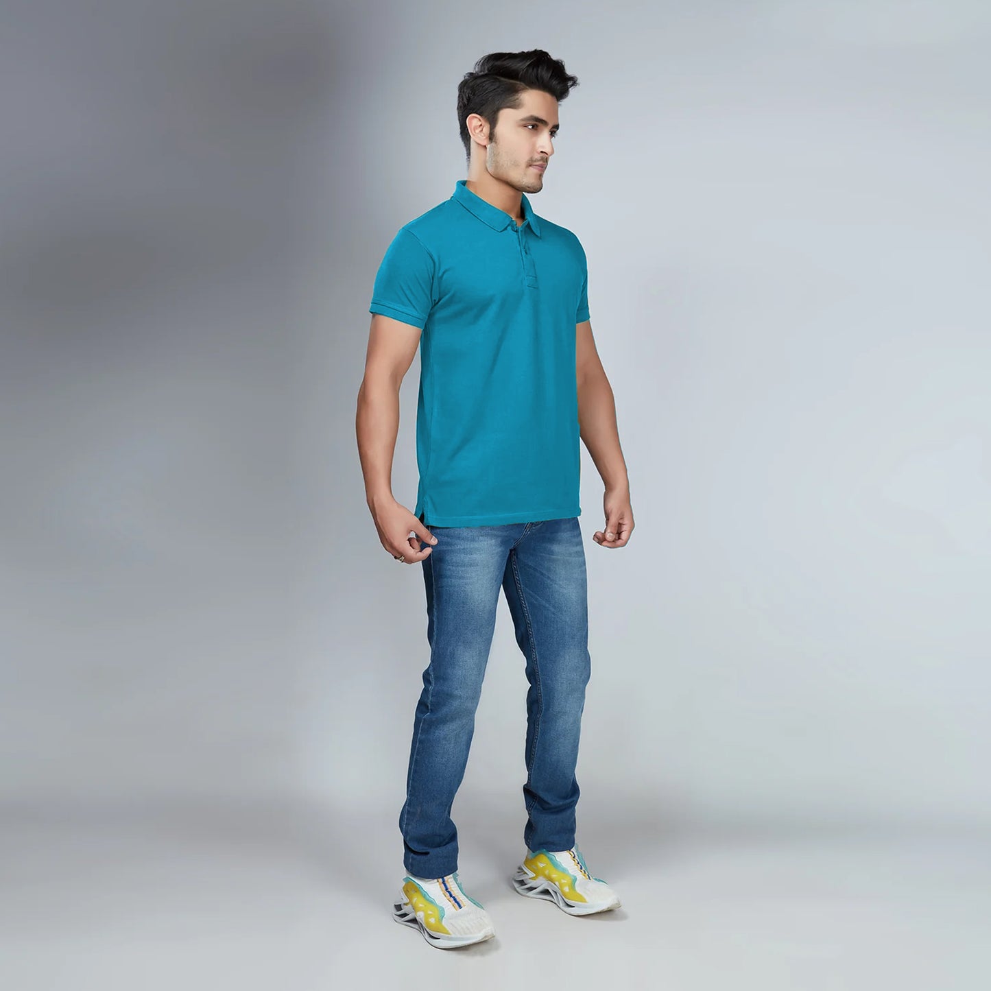 Men's Turkish Blue Polo T-Shirt