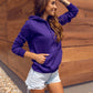 Basic Women's Dark Purple Hoodie