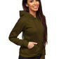 Basic Women's Army Green Hoodie