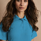 Women's Turkish Blue Polo Shirt