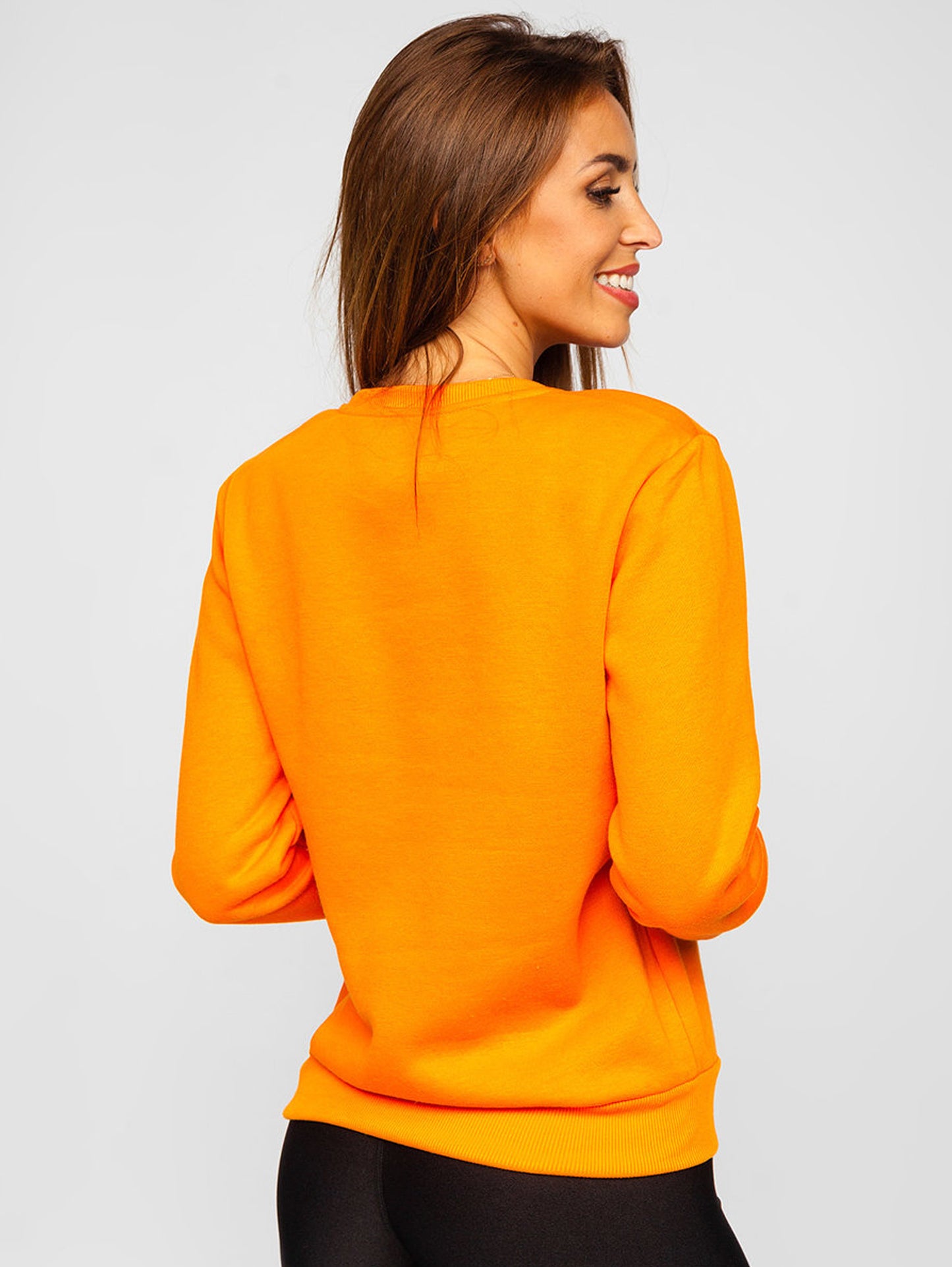 Women's Basic Orange Sweatshirt