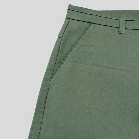 Slim Fit Ever Green Cotton Chino Pants
