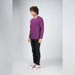 Basic Light Purple Full Sleeves T-Shirt