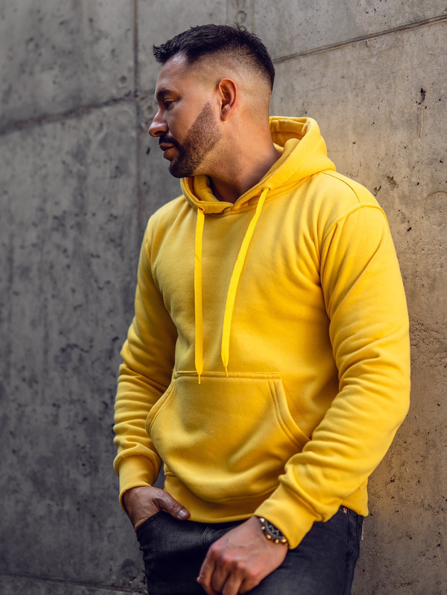 Basic Yellow Hoodie