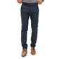 Slim Fit Navy Blue Cotton Chino Pants