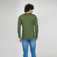 Basic Army Green Full Sleeves T-Shirt
