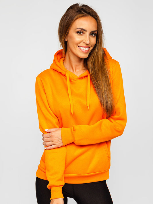 Basic Women's Orange Hoodie