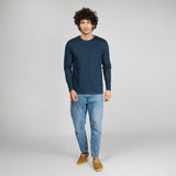 Basic Petroleum Blue Full Sleeves T-Shirt