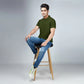 Men's Army Green Polo T-Shirt
