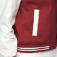 Women's Maroon Baseball Jacket
