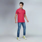 Men's Dark Pink Polo T-Shirt