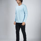 Basic Sky Blue Full Sleeves T-Shirt
