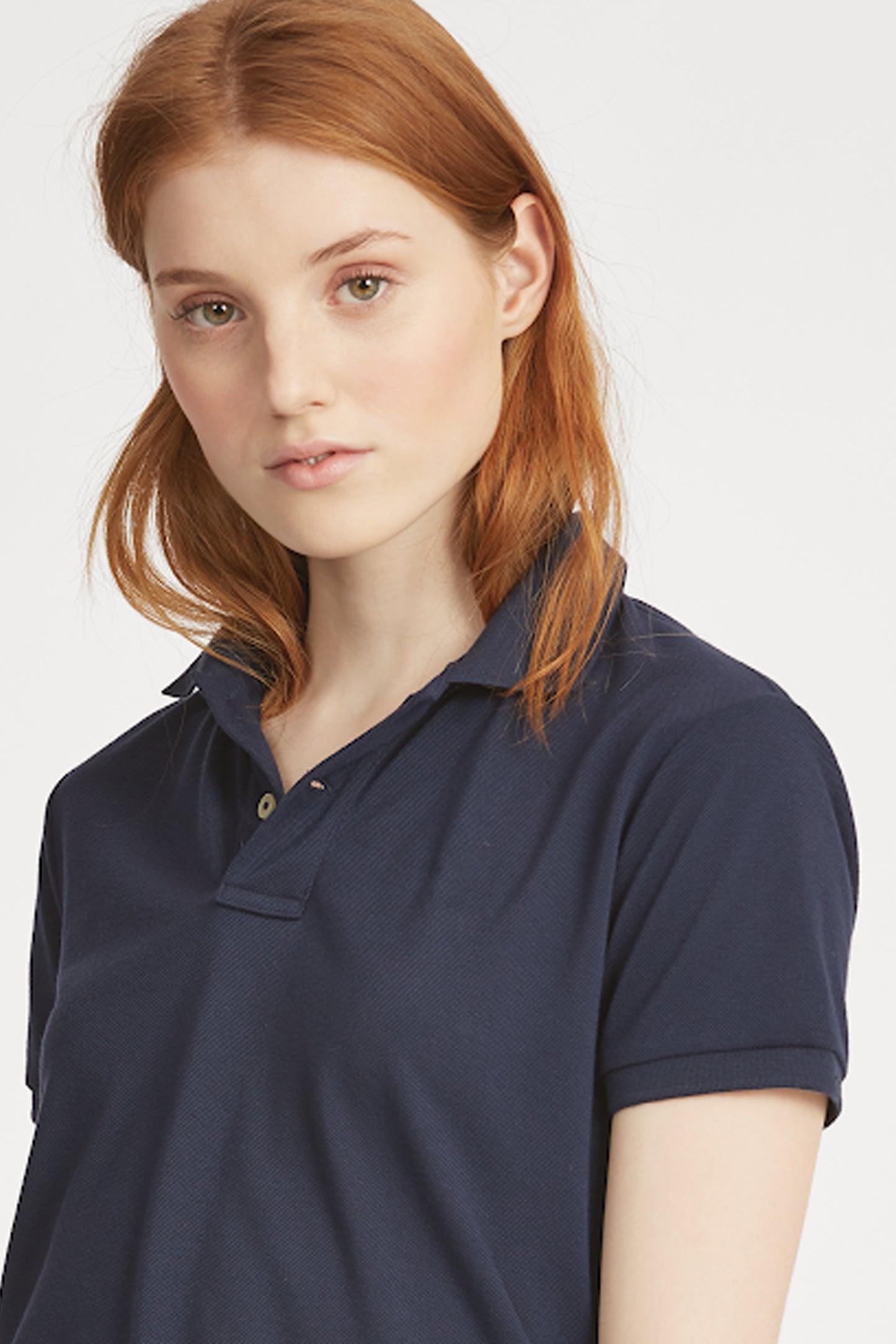 Women's Navy Blue Polo Shirt