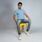 Men's Sky Blue Polo T-Shirt