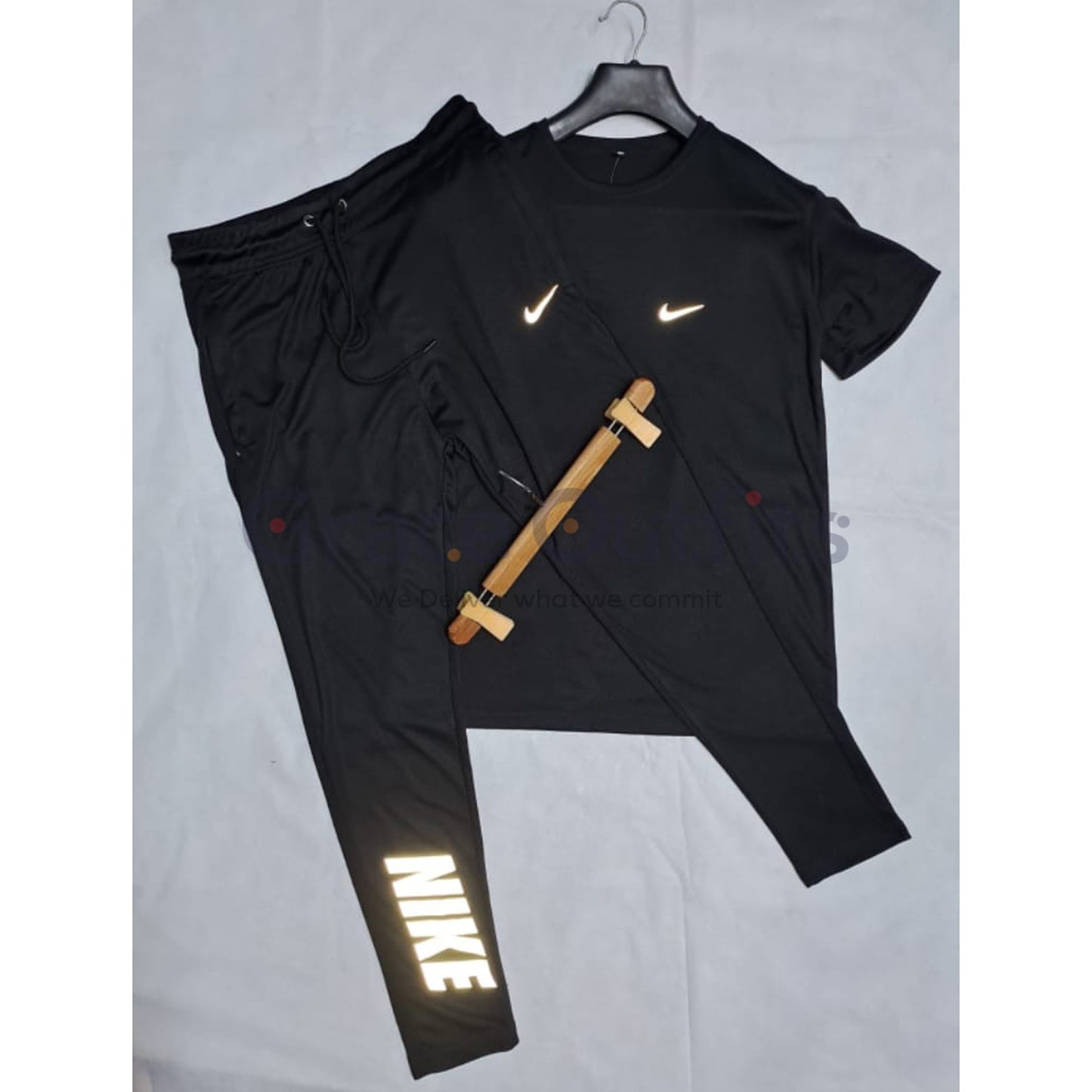 Nike Check Tracksuit Black Color