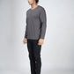 Basic Dark Gray Full Sleeves T-Shirt