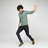 Basic Steel Gray Full Sleeves T-Shirt
