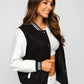 Women's Black Baseball Jacket