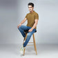Men's Camel Brown Polo T-Shirt