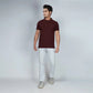 Men's Maroon Polo T-Shirt