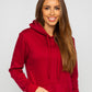 Basic Women's Maroon Hoodie