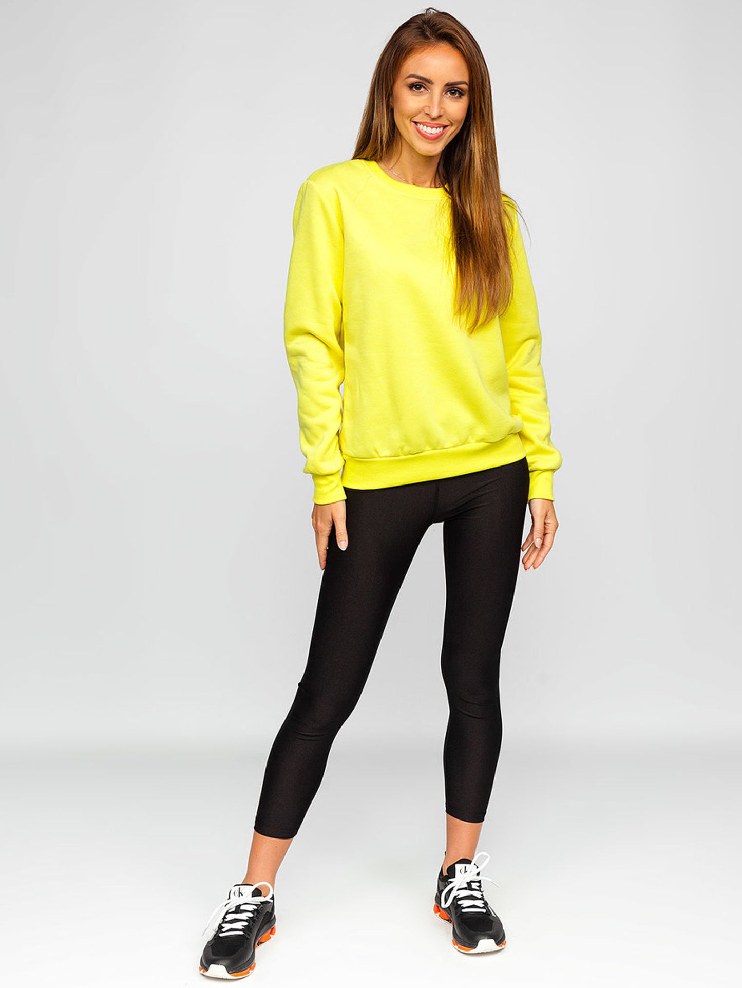 Women's Basic Yellow Sweatshirt