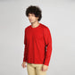 Basic Red Full Sleeves T-Shirt