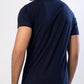 Basic V-Neck T-Shirt Navy Blue