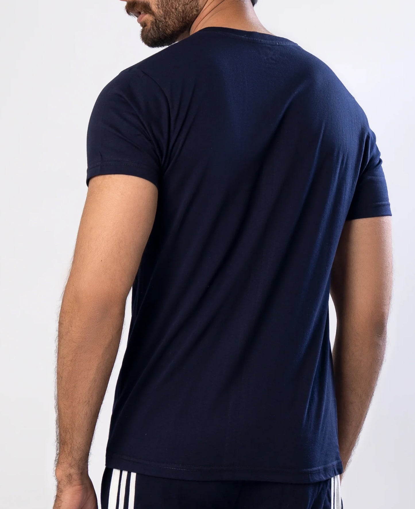Basic V-Neck T-Shirt Navy Blue