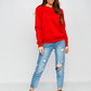 Women's Basic Red Sweatshirt