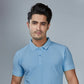 Men's Sky Blue Polo T-Shirt