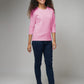 Women's Basic Pink Full Sleeves T-Shirt