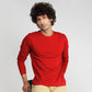Basic Red Full Sleeves T-Shirt