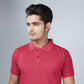 Men's Dark Pink Polo T-Shirt