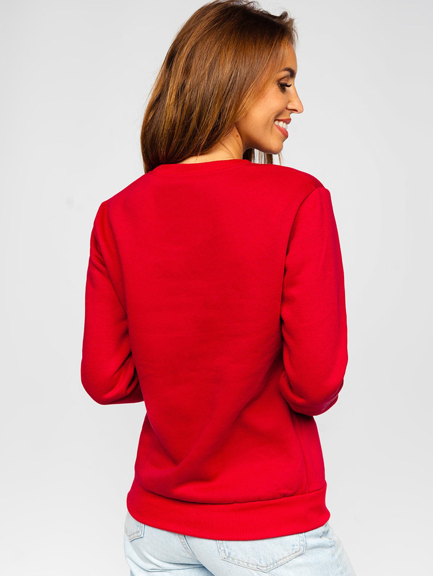 Women's Basic Maroon Sweatshirt