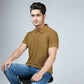Men's Camel Brown Polo T-Shirt