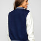 Women's Navy Blue Baseball Jacket