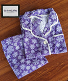 Women's Night Suit Light Purple Shade